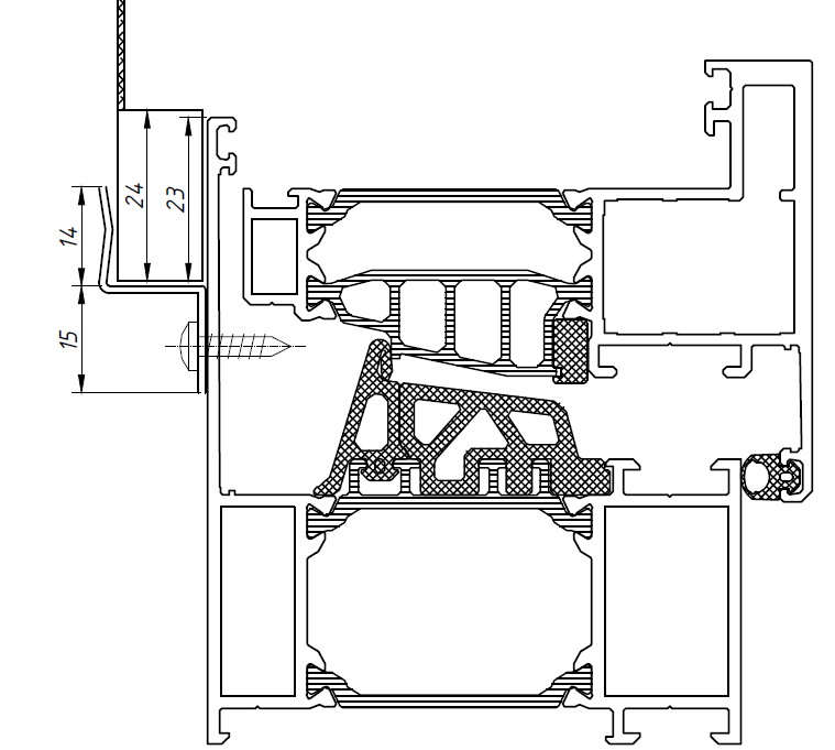 Окна AWD75 HWH (выведено с 10.03.2023г)