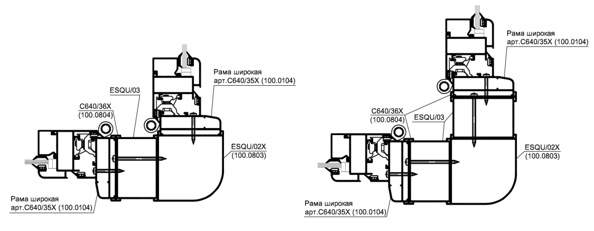 Угловое соединение 90 гр. 60х60 арт.: ESQU/02X (100.0803)