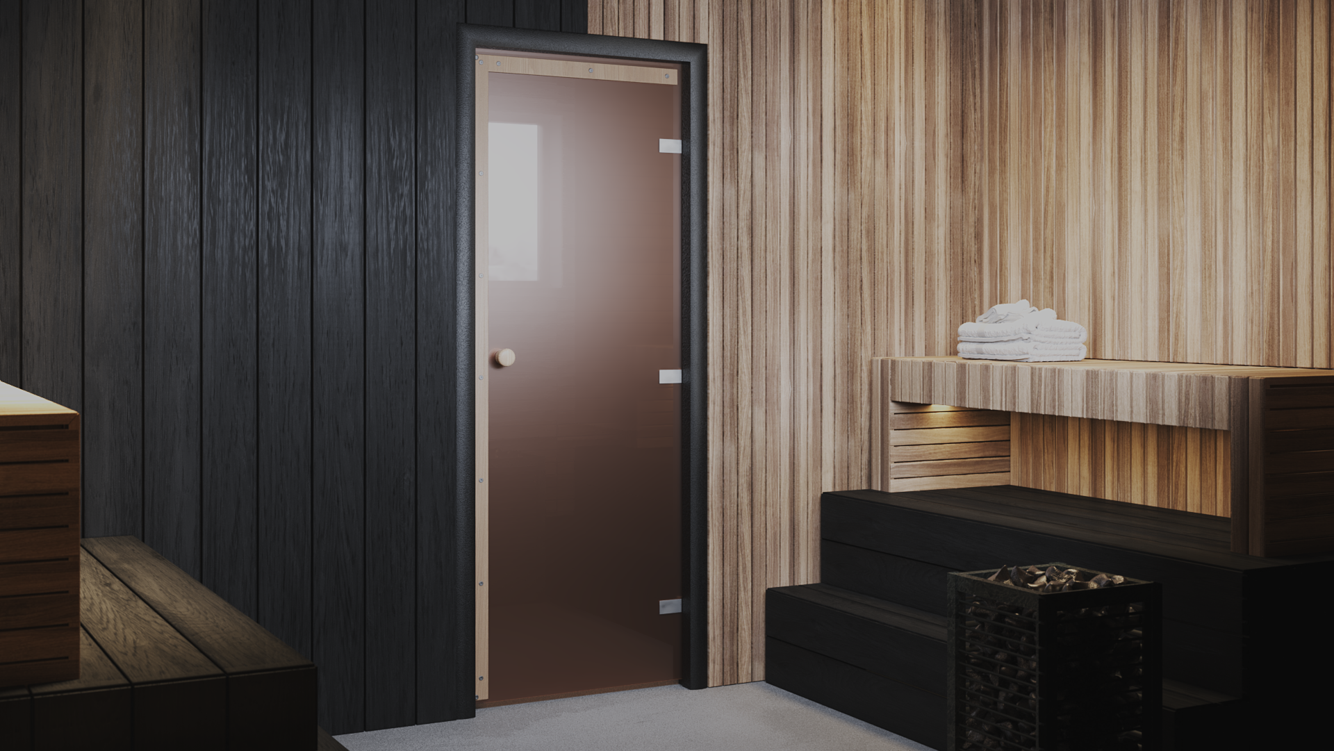 Kaleva Sauna Glass Door