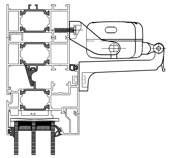 Alutech W72 окно