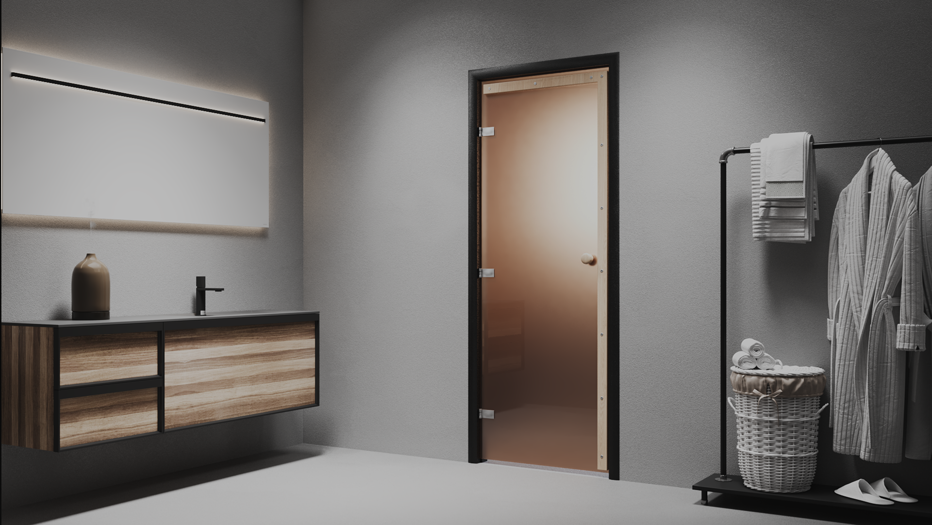 Kaleva Sauna Glass Door