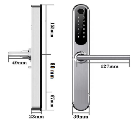 Электронный нажимной гарнитур SmartLock