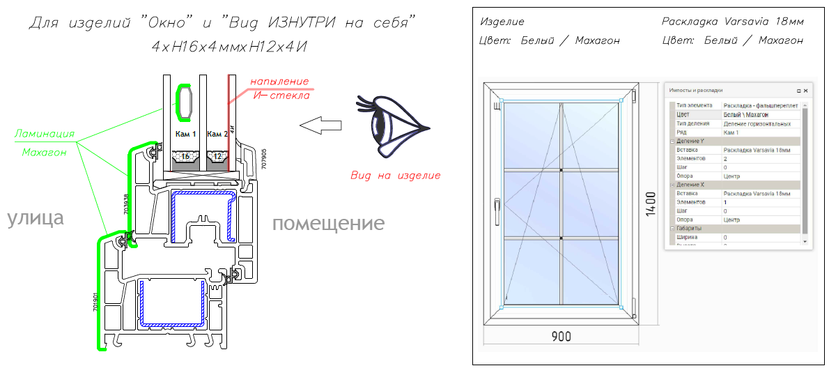 Внутренняя раскладка Varsavia (фрезерованная)