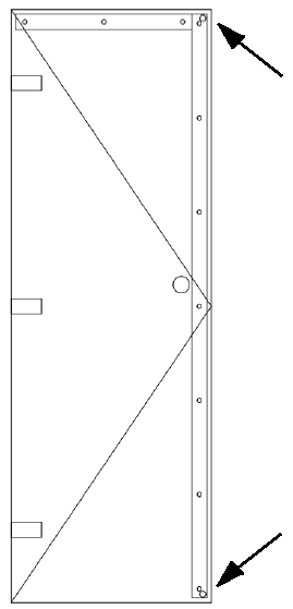 Чертеж узла Kaleva Sauna Glass Door