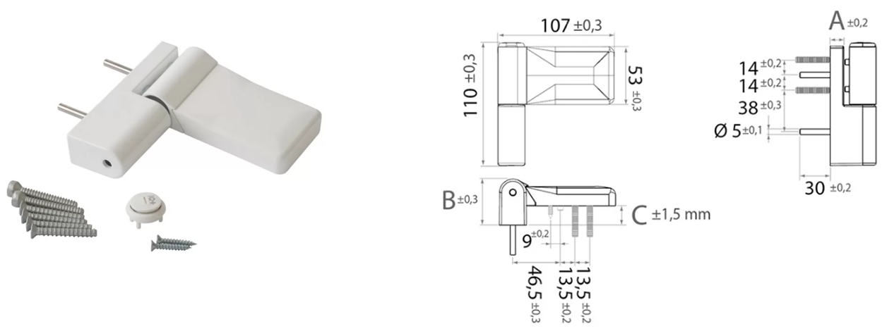Петли Elementis IQ-Plus 140кг